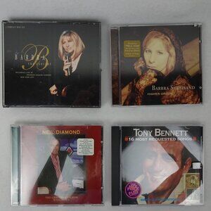 Lot Of 4 Music Cds Mixed Bundle Easy Listening Streisand Bennett Neil Diamond